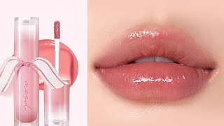 REVIEW  Son Tint Bóng Peripera Ink Mood Glowy Tint 012 WarmGorithm  Lipstick [upl. by Kampmann]