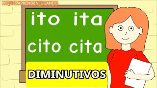 Los diminutivos para niños Video con ejemplos de diminutivos De Peques Aprenden Jugando [upl. by Nyvek]