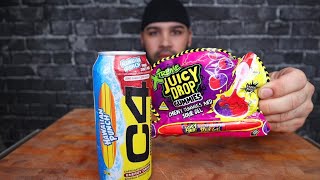 ASMR C4 ENERGY DRINK HAWAIIAN PUNCH AND XTREME JUICY DROP GUMMIES REVIEWRAMBLE [upl. by Akenal]