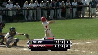 MHSAA Baseball Div 1 Regional Final Bedford vs Saline Webclip [upl. by Bang708]