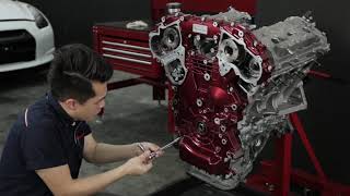 Nissan GTR R35 Engine Restoration by Hanz Autoworks [upl. by Eenat]