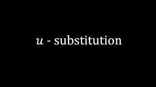 The usubstitution [upl. by Drucill842]