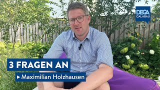 3 Fragen an Maximilian Holzhausen GrünForm Achtermann in Springe [upl. by Paske897]