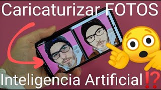 Convierte tus FOTOS en CARICATURAS 😂 Tutorial ToonApp [upl. by Jessen]