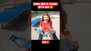 THIS CRAZY GIRL SPOILED GOOD VIBE FOR SPIDERMAN spiderman strangegirl parkour funny [upl. by Haral]