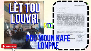 Lèt tou louvri pou moun kafe lonpre ki soti nan chapèl imakile konsepsyon [upl. by Aggarwal858]