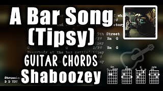 A Bar Song Tipsy Guitar Chords  Shaboozey [upl. by Elayne]