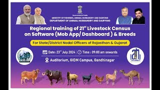 Regional Training of 21st Livestock Census on Software Web AppDashboardamp Breeds at Gandhinagar [upl. by Aihsetal730]