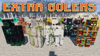 THE BEST GOLEMS MOD WITH ABILITIES IN MINECRAFT  AMAZING MINECRAFT MODS PART 1 [upl. by Azeria365]