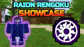 RAION RENGOKU SHOWCASE in SHINDO LIFE ROBLOX [upl. by Niltag]