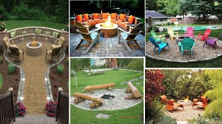 28 Round Firepit Area Ideas to enjoy Summer Nights Outside DIY GARDENS [upl. by Anuahsar]