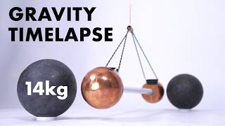 Watch gravity pull two metal balls together [upl. by Adlesirk]