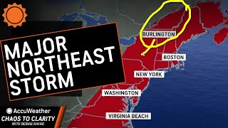 Noreaster Impacts East Coast Next Week  AccuWeather [upl. by Zetneuq847]