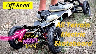 Top 5 Best All Terrain Electric Skateboard For OffRoad Riding 2024 [upl. by Sapienza]