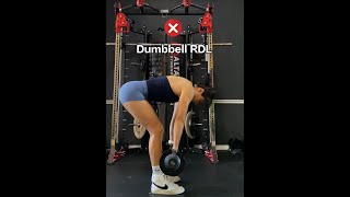 Reduce Lower Back Stress During Dumbbell RDLs [upl. by Kirima145]