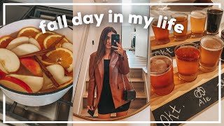 🍁 FALL DAY IN MY LIFE 🍁 DIY pumpkin coffee decorating for fall  date night  morgan yates 2021 [upl. by Xila]