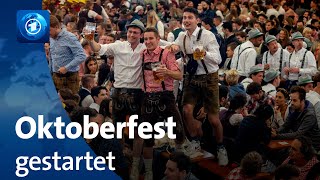 Oktoberfest eröffnet  wie viele Besucher kommen [upl. by Ensoll802]