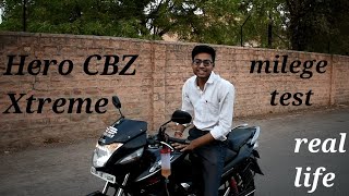 Hero CBZ Xtreme mileage test [upl. by Elirpa]