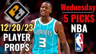 PRIZEPICKS NBA WEDNESDAY 1220 CORE PLAYER PROPS [upl. by Atteloiv679]