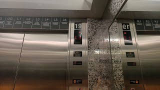 LG Traction Elevators at Mall Taman Anggrek Jakarta Lift 19 [upl. by Ode]