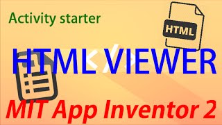 MIT App Inventor 2 ITA Tutorial 86 HTML Viewer [upl. by Neeuq]