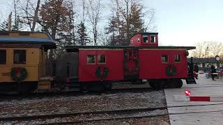 112423 152 steam locomotive huckleberry railroad opening night for the 2023 christmas season [upl. by Yelekreb795]