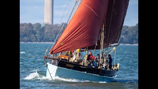 Brixham Sailing Trawler Gaff Cutter Golden Vanity [upl. by Harleigh]