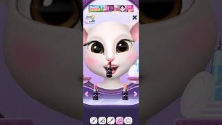 My Talking Angela makeup funny angelamakeup mobileapp [upl. by Ellenehc]