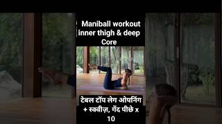 miniball workout inner thigh shortsfeed short shorts subscribe shortsvideo ytshorts youtube [upl. by Todhunter]