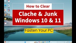 How to Clear Cache amp Junk in Windows 1011 [upl. by Yekcor]