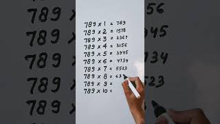 Find mistake in last digit of Table 789🤔 mathstricks reasoning rea [upl. by Natloz]