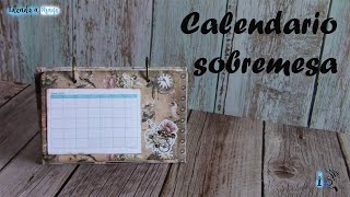 COMO HACER UN CALENDARIO DE SOBREMESA PERSONALIZADO O UN ROLODESK [upl. by Erot684]