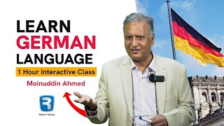 Learn German Language In 1 Hour Interactive Class  Moinuddin Ahmed  Rehan Training [upl. by Lenad498]