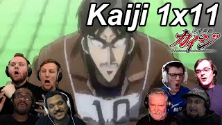 Kaiji Ultimate Survivor 1x11 Reactions  Great Anime Reactors  【カイジ】【海外の反応】 [upl. by Sterling551]