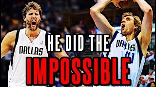 How Dirk Nowitzki Accomplished One of the Most IMPRESSIVE Feats In NBA History [upl. by Merow]