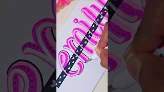 🌸🫰🏻Name lettering for beginners shorts nameart ytshorts [upl. by Ayotyal762]