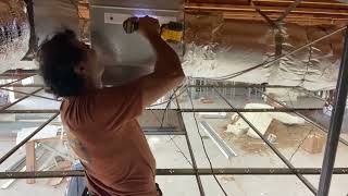 Duct Smoke Detector Installation for commercial building HVAC  part 1 [upl. by Dlonyer681]