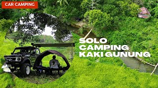 Car Camping Tepi Sungai Dengan Pemandangan Bukit Sawah JIMNY SJ410 RELAX ASMR [upl. by Blackstock]