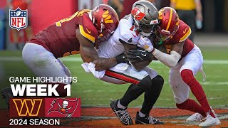 Washington Commanders vs Tampa Bay Buccaneers Game Highlights  NFL 2024 Season [upl. by Annaet]