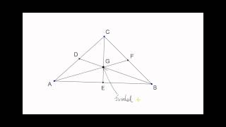 Środek ciężkości trójkąta [upl. by Loria561]