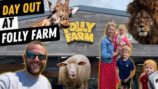 Folly Farm Adventure Park And Zoo Family Day Out [upl. by Nyletak]