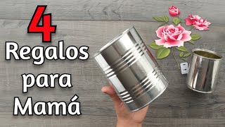 Sorprende a MAMÁ con estos Hermosos REGALOS  Haz Regalos para Mamá Fáciles y Rápidos con Latas [upl. by Elyod]