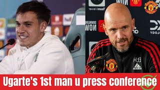 💯🔥quotMANUEL UGARTES FIRST PRESS CONFERENCE AT MANCHESTER UNITEDquot💯 [upl. by Freda]