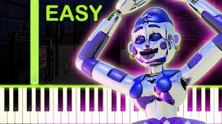 Balloras Music Box  FNAF Sister Location  EASY Piano Tutorial [upl. by Gerdi113]