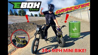 EBOX DRAGSTER MINI BIKE REVIEW RACING TALARIA X3 [upl. by Trepur]