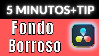 como agregar efecto borroso a tus videos en davinci resolve 18 [upl. by Angele]