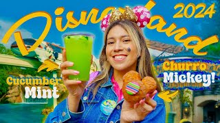 Disneyland NEW Churro Mickey Cream Puff amp Spring Time Food  New Pixar Fest Merch [upl. by Kepner]