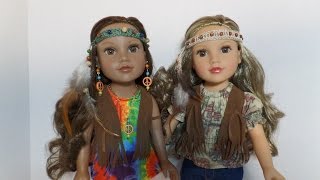 How to Make a Hippie Headband for Dolls [upl. by Raddatz965]