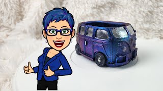 IM BACK Lets make a VW van planter with Chameleon Flakes and powders Video 511 [upl. by Anoj138]