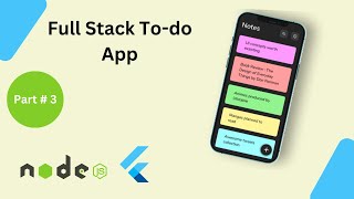 Todo APIs CRUD  Part  3  Node JS  MongoDB  Flutter FullStack Todo 2024 [upl. by Leyameg288]